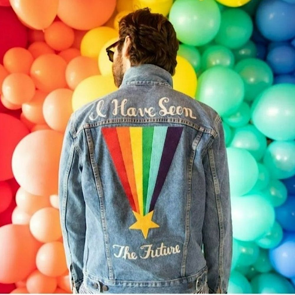 Levi's Jean Jacket Pride Rainbow Size M • LIMITED EDITION • Matthew Shepard •